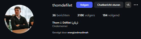 Instagram Thom Défilet